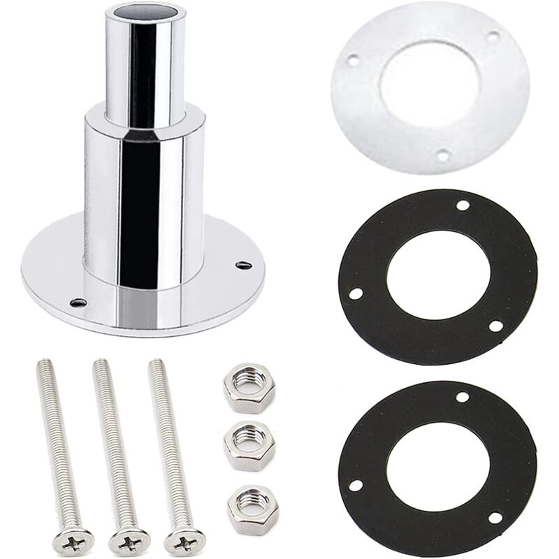 Ahlsen - Raccord traversant de Coque de Bateau, Évent de carburant marin,24mm SystèMe D'éChappement Universel En Acier Inoxydable Raccord à Travers