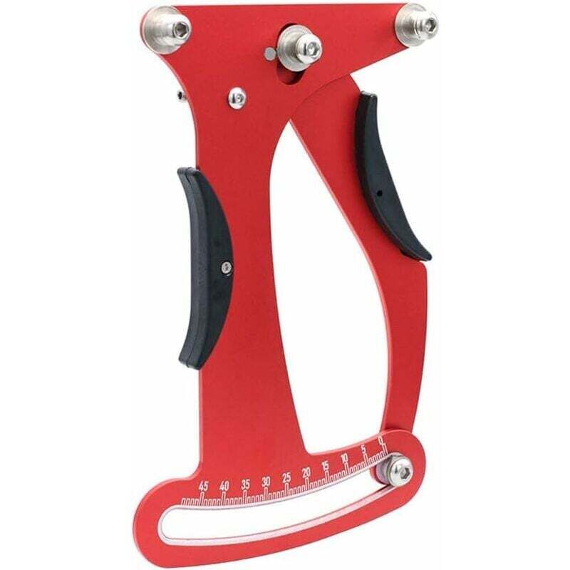 Ahlsen - Rayon Tension Mètre, Aluminium Alliage Mesure Ajustement Outil Durable Bicyclette Roue Outil Vélo Accessoire - Rouge, Free Size