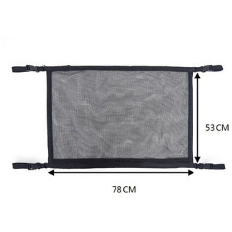 Ahlsen Red de carga para techo de automóvil, 78x53 cm, red de almacenamiento universal para techo de automóvil, red de carga para techo de automóvil para la mayoría de los tipos de almacenamiento de v