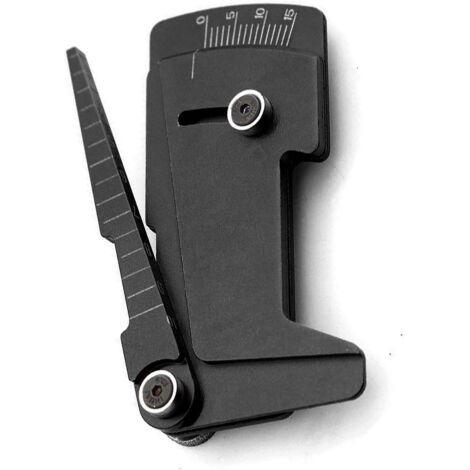 AHLSEN Règle en aluminium pour voiture RC - Jauge de hauteur réglable -  Noir