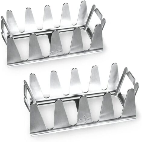 Ahlsen Rejilla para barbacoa múltiple de acero inoxidable de 2 piezas, duradera y fácil de limpiar, parrilla independiente con caja corrugada, rejilla para parrilla múltiple de acero inoxidable para p