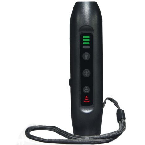 Ahlsen Repulsif a ultrasons pour chien a 3 modes, dispositif d'entrainement de chien rechargeable portable avec lampe de poche intelligente a haute luminosite, dispositif de dressage de chien avec ind