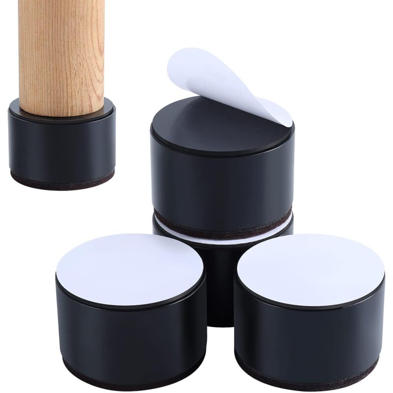 Ahlsen - Risers de lit Rehausseurs de Meubles Ajoutent Une Hauteur Rehausseur de Table, Chaise ou Rehausseur de Canapé, Ensemble de 4 Furniture Riser