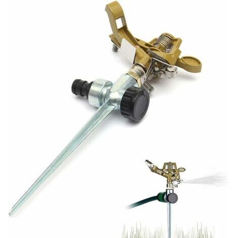 Ahlsen Rundregner, grüner Rundregner-Rasensprüher, Gartensprüher, Premium 360° Rundregner