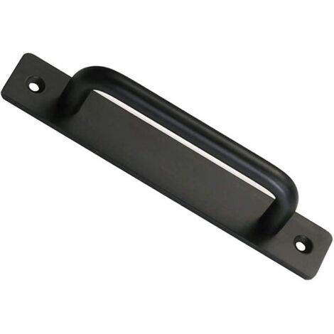 Ahlsen Scheunentürgriff, perfekter Scheunentürgriff zum Schieben, inklusive 2 Schrauben – Schwarz, 150 mm