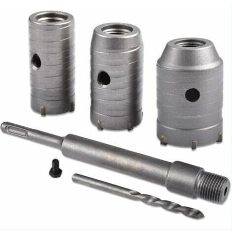 Ahlsen – Scie cloche trépan béton TCT Ø30mm, 40mm, 50mm – Tige SDS Plus 350mm – Coupe précise pour maçonnerie et briques