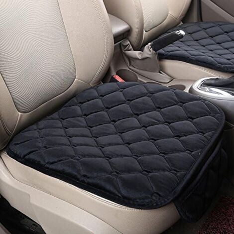 Ahlsen Seat Cushion Cover, Vehicle Front Seat Cover, Car Seat Upholstery, Belt Cover, Car Seat Cover, Padded Seat Cushion Cover, Car Seat Cover for Front Seat (Black)