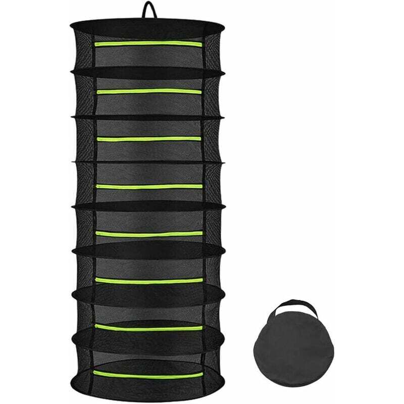Séchoir à Herbes 8 Couches, Filet De Séchage à Suspendre De 60 Cm, Filet De Séchage Pliable Pour Plantes Hydroponiques, Poissons, Mauvaises Herbes