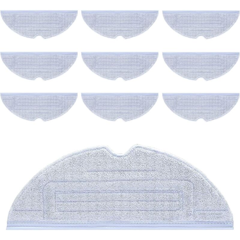 Ahlsen - Serpillere Roborock S7, 10 Pièces Serpillère de Rechange pour Roborock S7/S7 Plus/S7 MaxV/ S7 MaxV Plus/ S7 MaxV Ultra /S7 Pro Ultra