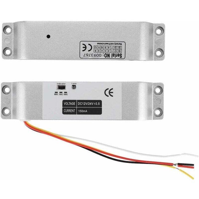 Ahlsen - Serrure magnétique électrique 1000KG, serrure électrique de porte de baisse de contrôle d'accès d'entrée de porte à induction DC12V pour