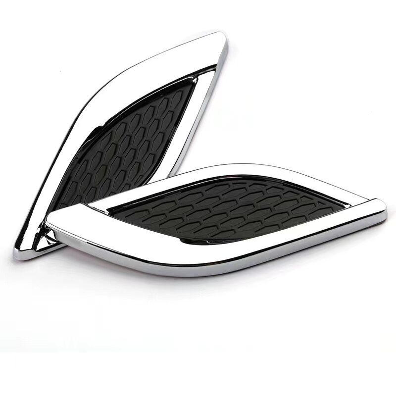 Ahlsen - Shark Gill Simulation Air Outlet Side,Autocollant De DéCoration Fine Du Capot Moteur,Style De Voiture Modifié 3d,three pairs of decoration