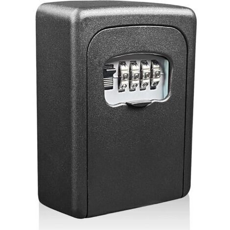 Ahlsen Sicherheits-Schlüsseltresor für den Außenbereich mit zurücksetzbarem 4-stelligen Code, wandmontierter, wasserdichter und rostfreier Schlüsseltresor, sicherer Schlüsseltresor für Zuhause, Garage