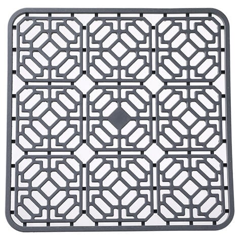 Ahlsen Silicone Sink Mat, Sink Mat: Sink Drain Mat, 30 x 30 cm, Drain Mat, Dishwashing, Rectangular Mat, Kitchen Sink Mat, for Cutlery, Fruit and Vegetables