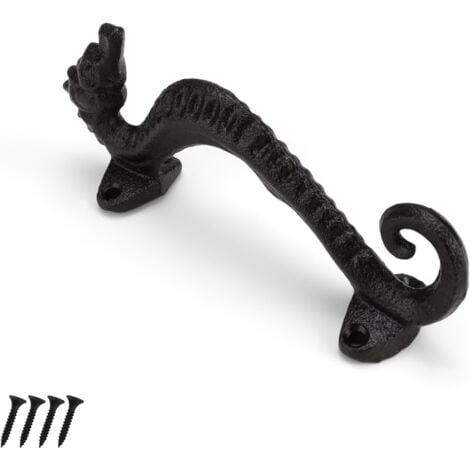 Ahlsen Sliding door handle, barn door handle 17 x 4 x 6.5 cm, sliding door handle with screws, for furniture doors, cabinets etc.