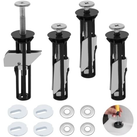 Ahlsen Stainless steel toilet seat screw – replacement screw set with 4 pieces