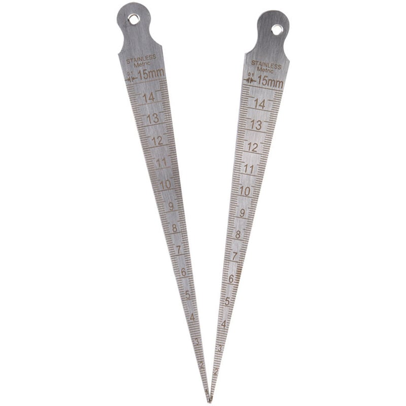 Image of Ahlsen stücke Shim Fühlerlehre Edelstahl Kegel Lücke Gauge Schweißen Gauge Werkzeug
