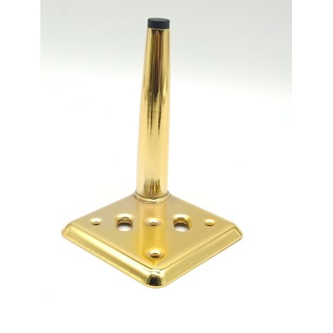 Ahlsen Stück Metall-Möbelbeine, unterstützt kleine, konische Tischbeine, Stuhl, Sofa, Schrank, Couchtisch, Beinzubehör, Gold, 15 cm
