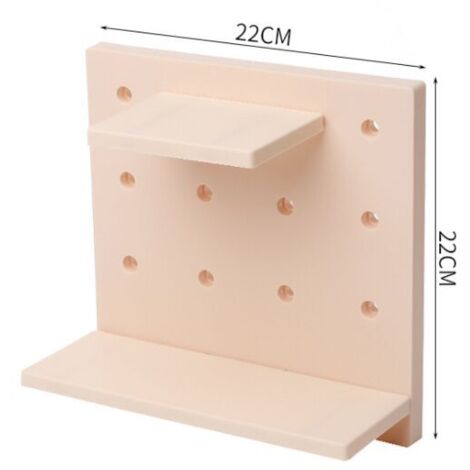 Ahlsen Stück Stecktafel-Wandregal, Kunststoff-Wandorganisator, geeignet für Zuhause, Küche, Bad, Büro, (Beige)