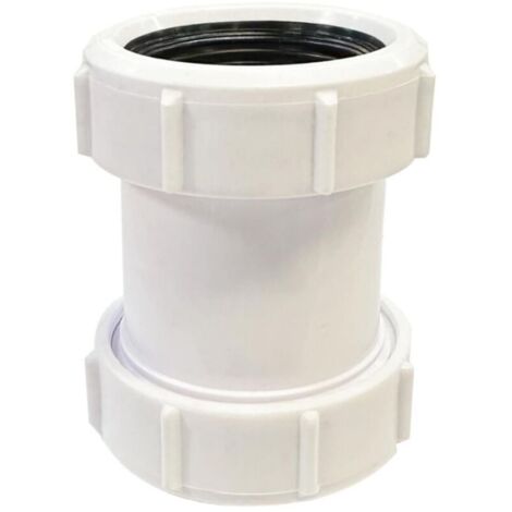 AHLSEN SUPERTOOL Connecteur de compression 1/2" 40 mm Connecteur de tuyau d'évacuation droit en PVC pour baignoire, évier de cuisine, bac de douche, pièce humide (1 pièce)