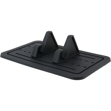 AHLSEN Support de téléphone de voiture, support de téléphone portable, tapis de tableau de bord, support de téléphone en silicone, support GPS de véhicule pour tous les smartphones