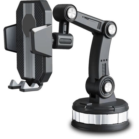 Ahlsen Support de téléphone pour tableau de bord de voiture [Super ventouse] compatible avec iPhone 13 Pro Max 12 11 X Xr Xs 8 7 Plus Mini Se Support de berceau mains libres universel pour téléphone p