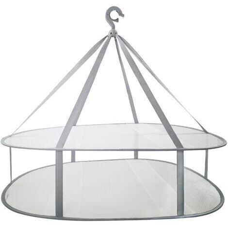 Ahlsen Suspendus séchoir à Pull, Cintre à Maille Pliable à 2 Niveaux pour Chandail, délicat et Maillot de Bain