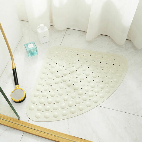Tapis de toilette doux antidérapant avec niche 51 x 61 cm, tapis de bain  absorbant