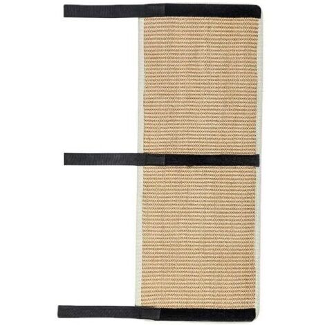 Ahlsen – Tapis griffoir en sisal pour chat – 25 cm x 63 cm – Avec velcro pour protection des meubles – Durable et facile à nettoyer