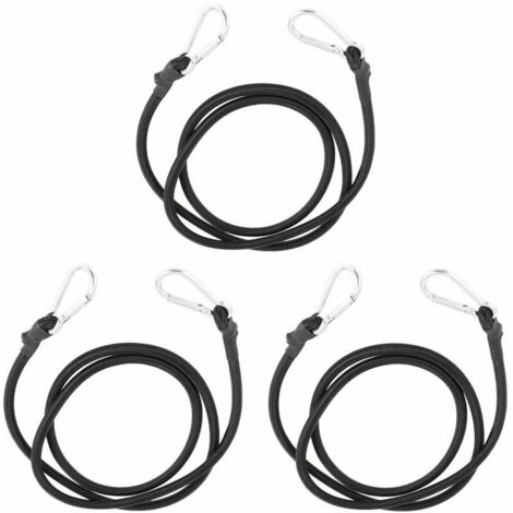 12 Tendeurs élastiques Avec Crochets - Sandows Pour Bâches, Vélos, Chargement (30 à 90 Cm)