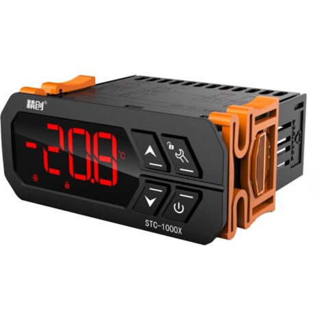 Ahlsen Termostato controlador de temperatura digital STC-1000HX con alarma LED Termostato inteligente -50 ℃  99 ℃ con sensor AC10V-220V,803566mm