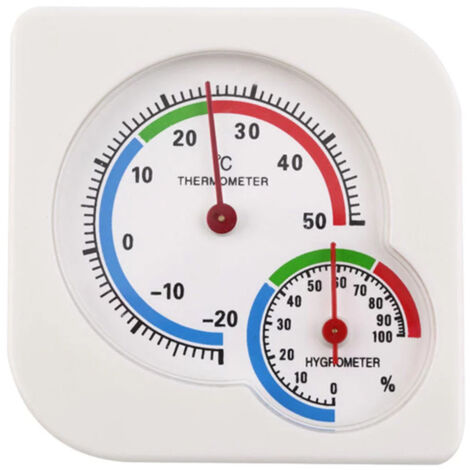 Ahlsen Thermomètre hygromètre d'intérieur, jauge d'humidité de la température avec (℉/℃) pour humidificateurs, serre, jardin, cave, placard