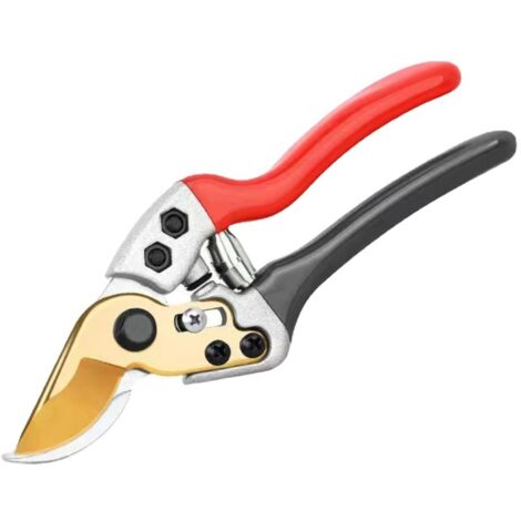 Ahlsen Tijeras de podar, Tijeras para plantas de acero SK5, Tijeras de podar, Cortador de ramas, Mangos ergonómicos para cortar ramas, plantas y flores, 19 cm