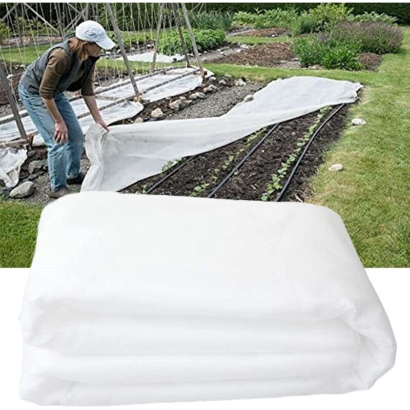 Ahlsen - Toile Antigel pour Plantes, Housse antigel en Non-tissé végétal, Isolation Plantes d'hiver et Toile de Couverture résistante au Froid (255g)
