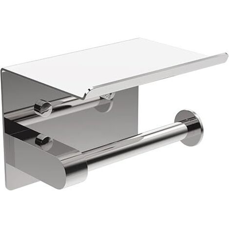 Ahlsen Toilettenpapierhalter, wandmontierter Toilettenpapierhalter, Toilettenpapierhalter aus Edelstahl 304, Silber