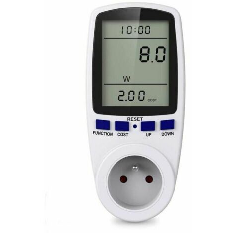 Ahlsen Toma de medidor de energía digital, toma de consumo de energía, monitoreo de energía para grandes electrodomésticos.