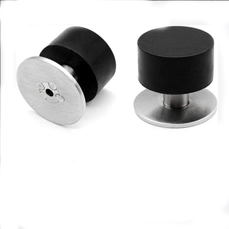 Ahlsen Topes para Puertas de Piso Paquete de 2 Tope de Puerta Práctico Sólido y Protector de Pared Puerta de Dormitorio Puerta de Madera Puerta de Baño Puerta Silenciosa Sin Perforaciones Tope de Puer