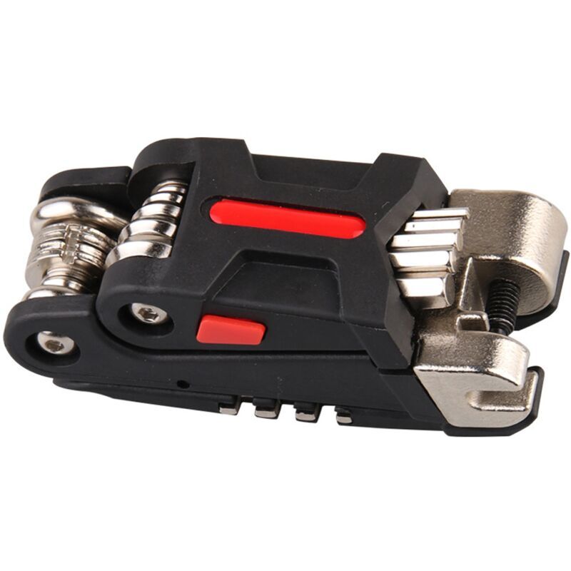 Trousses à Outils de réparation de vélo, Ensemble Multifonctionnel de réparation de Bicyclette légère pour la réparation de vélo,noir, une pièce