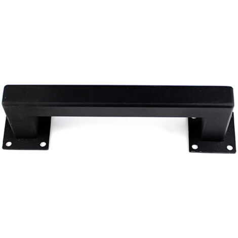 Ahlsen Türgriff-Set, antiker schwerer Gusseisen-massiver Türgriff (1 Stück, schwarz)