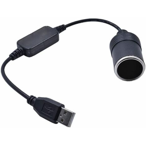 Ahlsen USB-A-Stecker auf 12-V-Zigarettenanzünder-Konverter