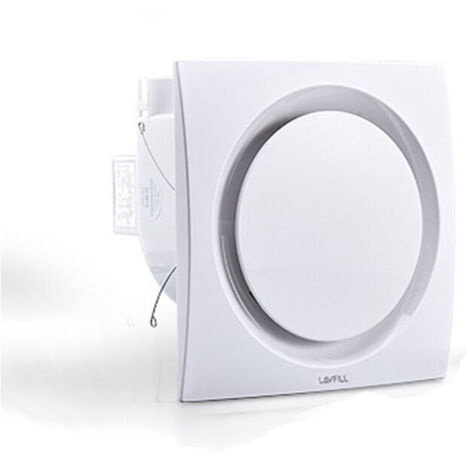 Ahlsen Ventilateur d'extraction, ventilateur de plafond, ventilateur de plafond pour salle de bain, cuisine, grenier, fenêtre, garage, 10", 30W, 228mm d'ouverture