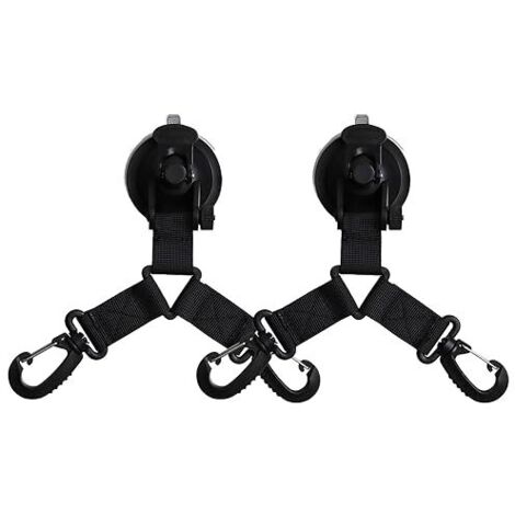 Ahlsen Ventosas para acampar Ventosa Accesorios de anclaje Toldo de coche Ventosa Gancho de montaje Ventosa Potente soporte de ventosa para camping Hogar Taller Toldo 2 unidades