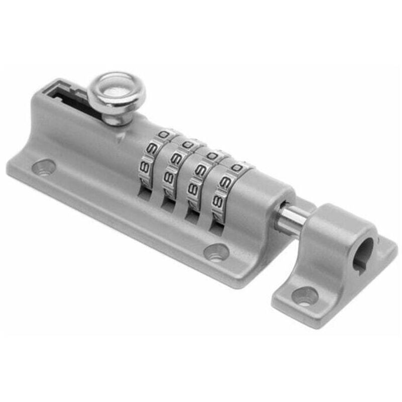 Ahlsen - Verrou à combinaison à 4 chiffres - Verrou à combinaison Pêne de verrouillage à combinaison- Blanc