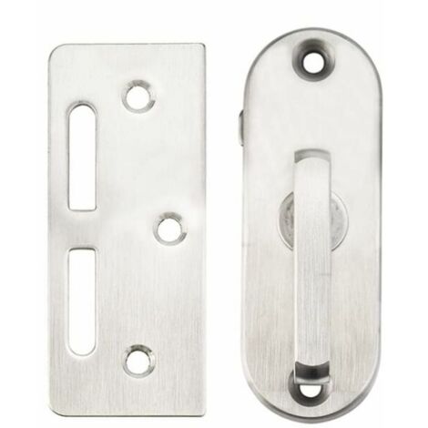 AHLSEN Verrou Porte en Acier Inox Loquet Porte Antirouille Verrou Porte Coulissante à Visser Verrou de Sécurité Fermeture Porte Loquet Verrou Porte Garage pour Porte Grange Sécurité Garage