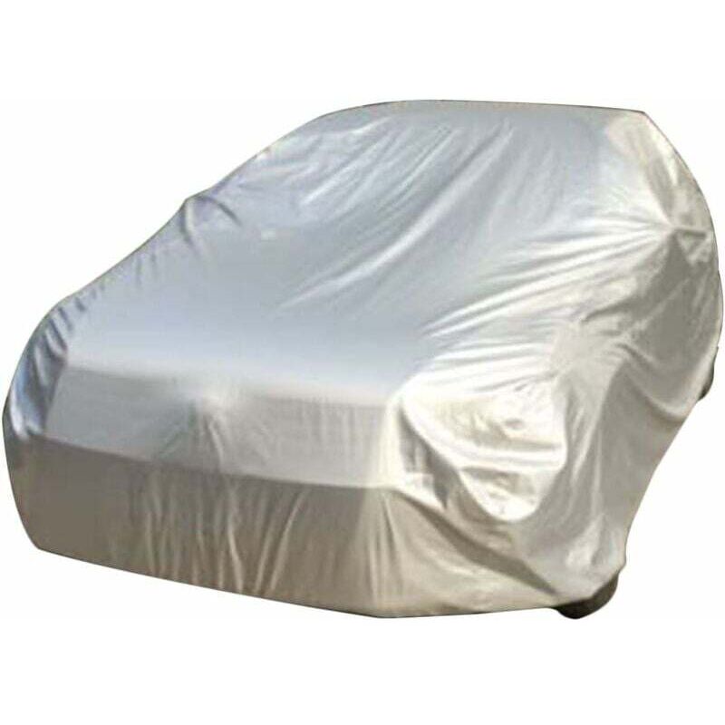 Voiture Auto Housse Anti poussière Etanche Anti soleil Anti-UV Bâche Couverture universelle, 430 x 160 x 120cm, argent - Ahlsen
