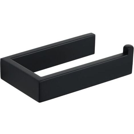 Ahlsen Wand-Toilettenpapierhalter, mattschwarzer Rollenhalter für Bad oder Küche, Edelstahl SUS304