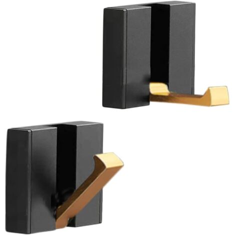 Ahlsen Wandgarderobe, 2 Stück, Wandmontage-Garderobe, Aluminiumhaken, einziehbare Haken, Wandhaken