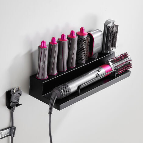 Ahlsen Wandhalterung für Dyson Airwrap Styler Haartrockner, Lockenstab und 7 Zubehörteile, Edelstahl-Wandaufbewahrungsset 3813,87 cm