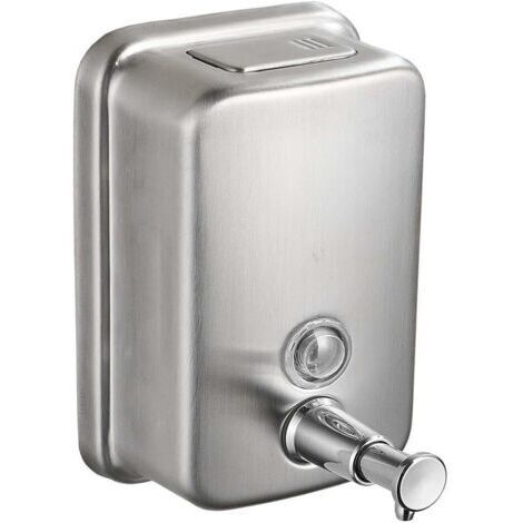 Ahlsen Wandseifenspender für Badezimmer, Gewerblicher Wandseifenspender aus Edelstahl für Küche, Garage, Büro, Hotel, Restaurant oder Zuhause, 500 ml (Silber)