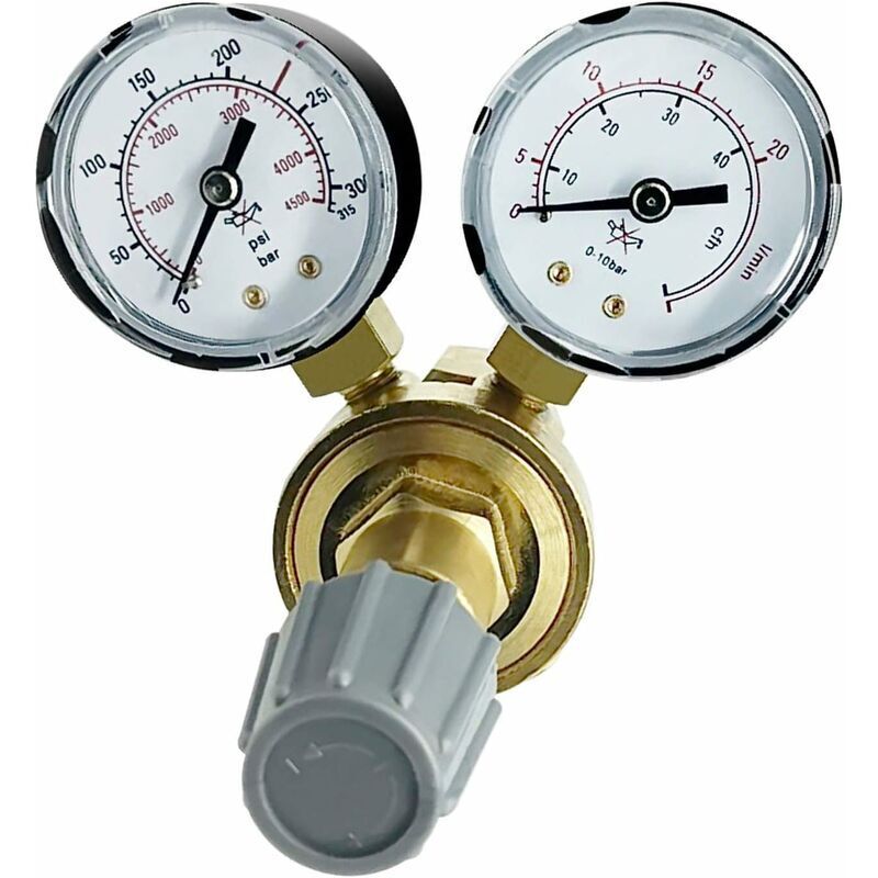 Ahlsen - Welding Réducteur de pression universel pour bouteille de gaz de protection Argon CO² Helium w 21,8 x 1/14'