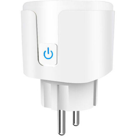 Ahlsen WIFI-verbundene Steckdose, 16 A Smart-Steckdose, kompatibel mit Android und iOS Alexa (Echo und Echo Dot), Siri, SmartThings, Google Home, Energieüberwachung, Timer-Funktion (1 Packung)